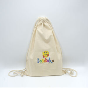 Da3douka Linen Drawstring Backpack